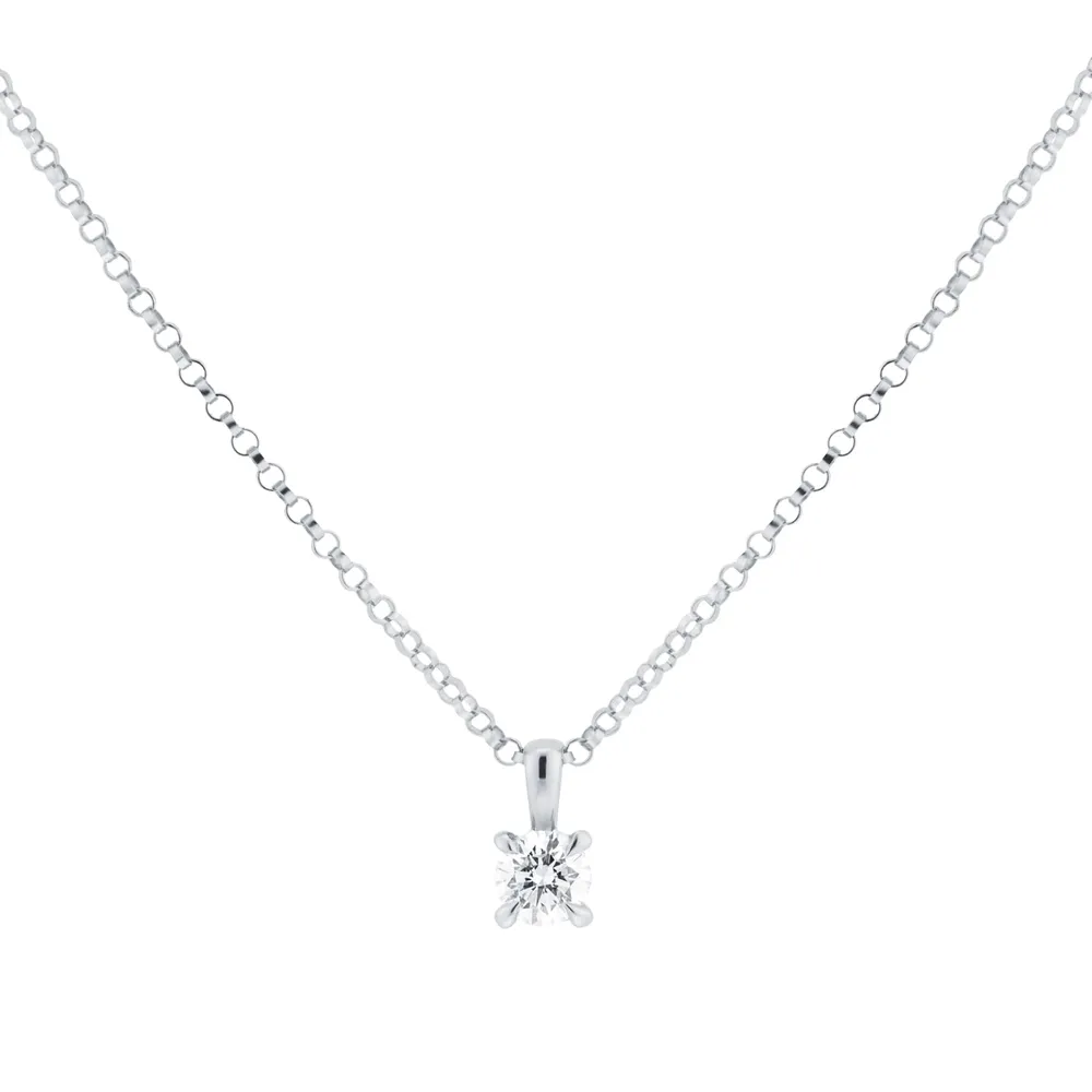 18ct White Gold 0.30cttw Diamond Pendant