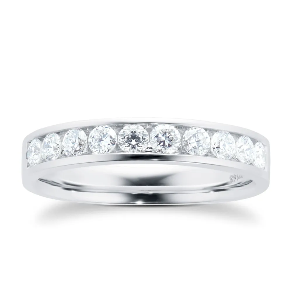 18ct White Gold 0.50cttw Brilliant Cut Channel Set Diamond Eternity Ring