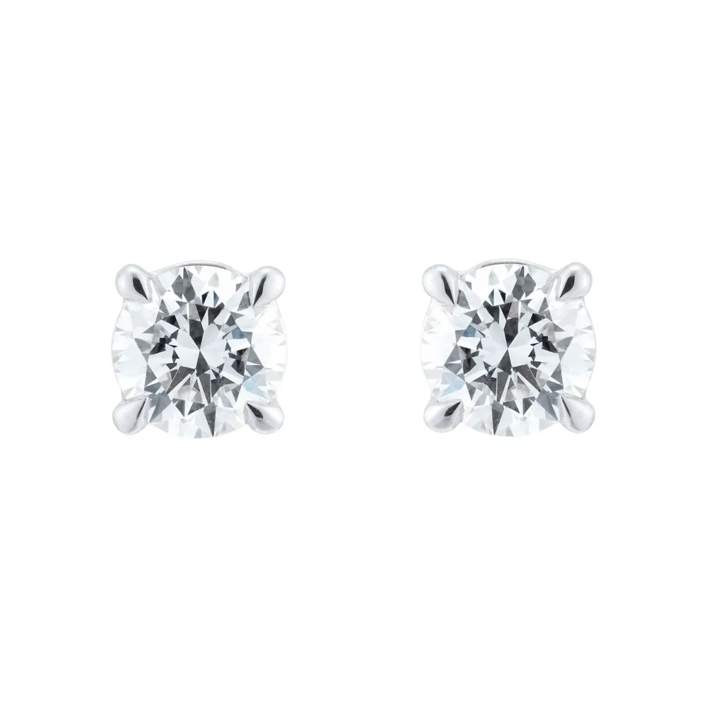18ct White Gold 0.50cttw Diamond Stud Earrings