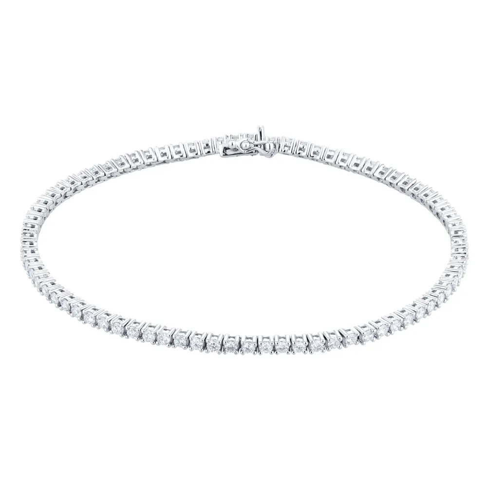 18ct White Gold 2.00cttw Diamond Line Bracelet