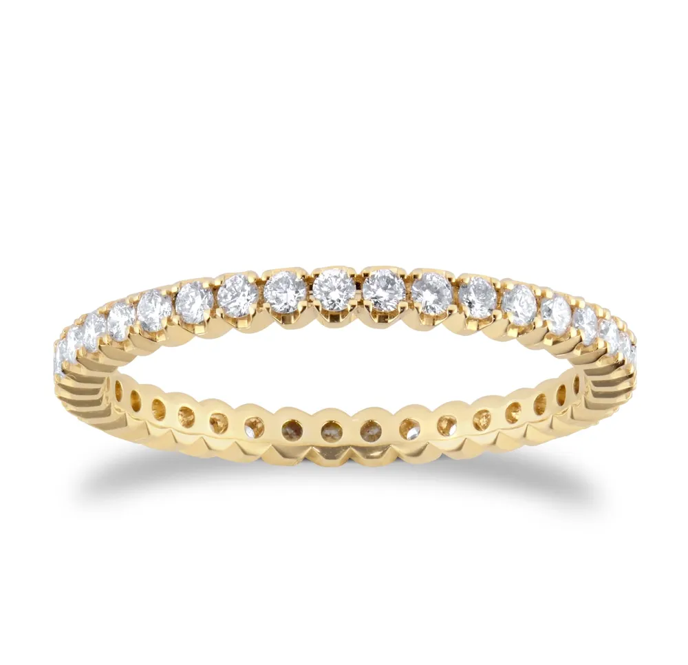 18ct Yellow Gold 0.50cttw Brilliant Cut Diamond Full Eternity Ring