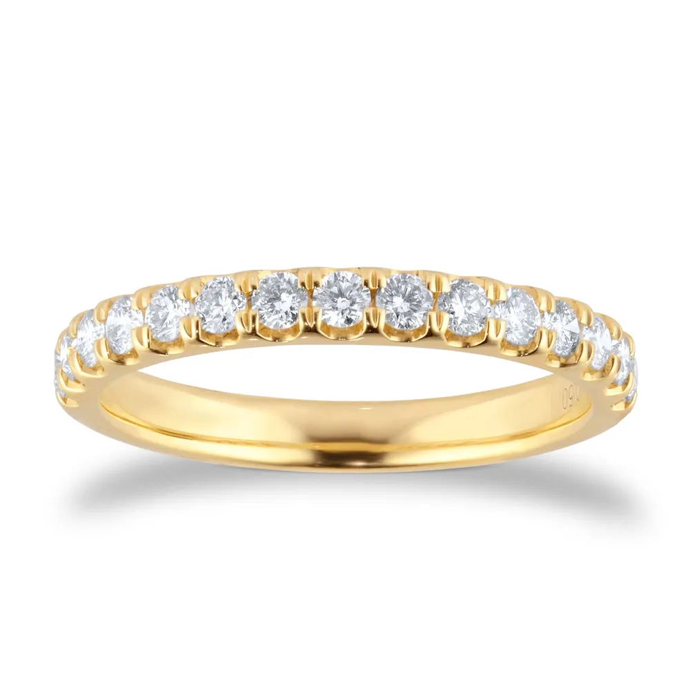 18ct Yellow Gold 0.50cttw Claw Set Diamond Eternity Ring
