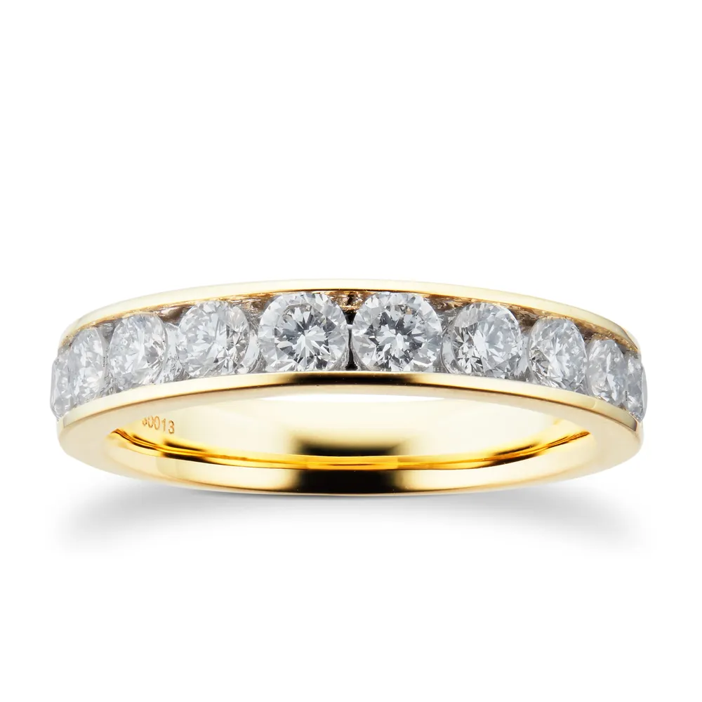 18ct Yellow Gold 1.00cttw Brilliant Cut Diamond Eternity Ring
