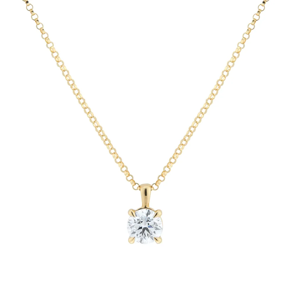 18ct Yellow Gold 1.00cttw Diamond Pendant
