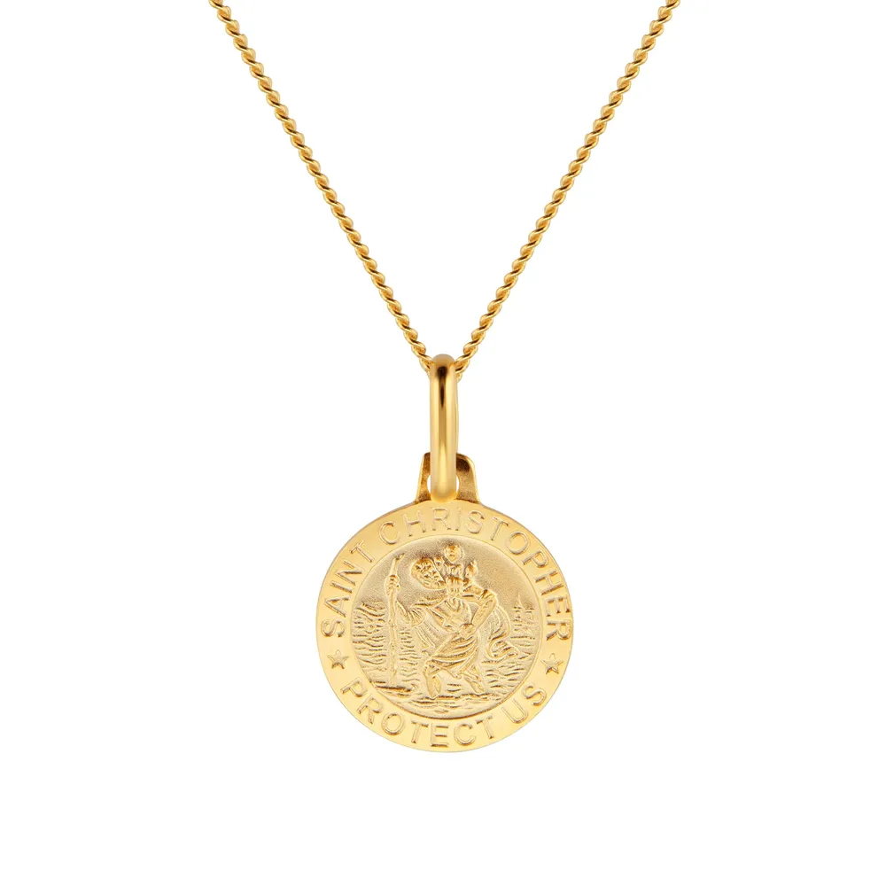 18ct Yellow Gold St Christopher Pendant
