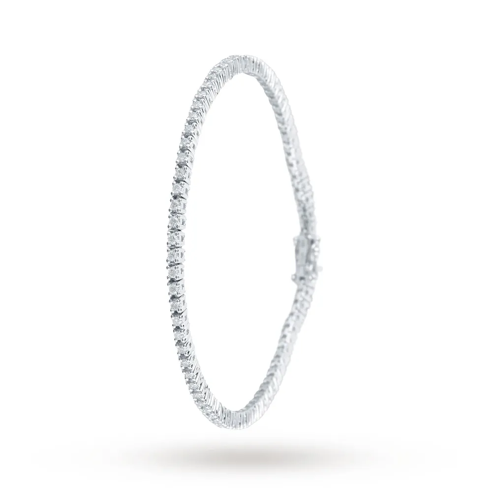 9ct White Gold 1.00ct Diamond Bracelet
