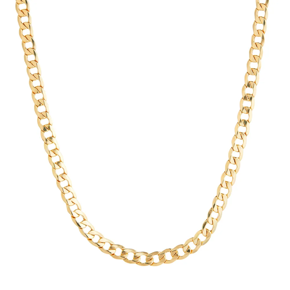 9ct Yellow Gold 18 Inch Curb Chain