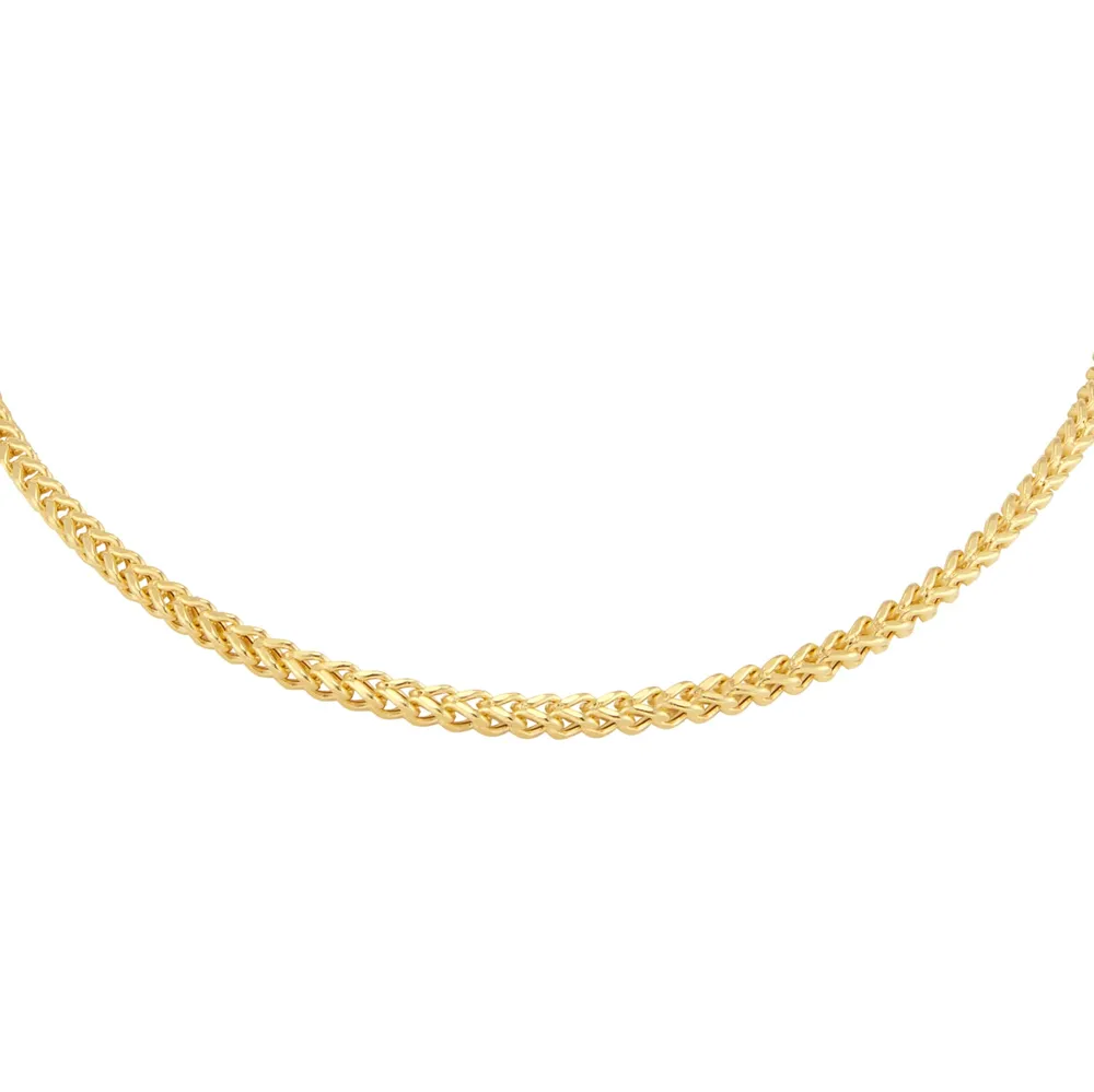 9ct Yellow Gold 2.8mm Square Spiga 20 inch Chain