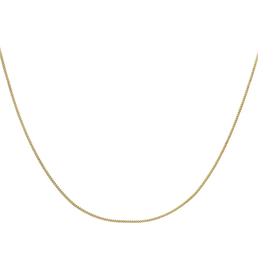 9ct Yellow Gold 45cm (18") Curb Chain 0.6 Width
