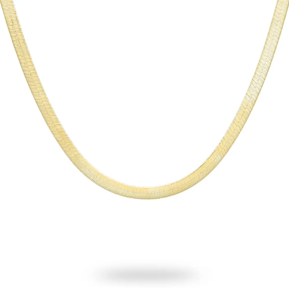 9ct Yellow Gold Herringbone Necklace