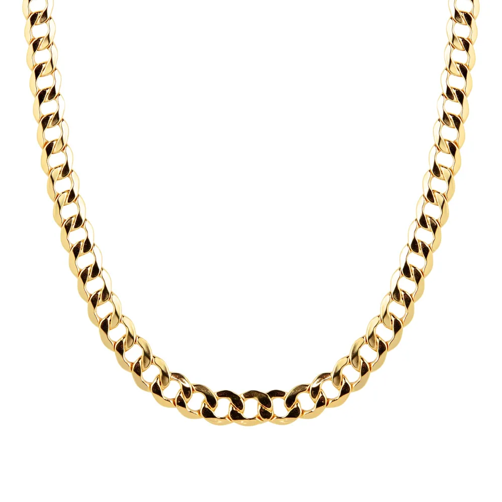 9ct Yellow Gold Hollow Curb 5mm 20 Inch Chain