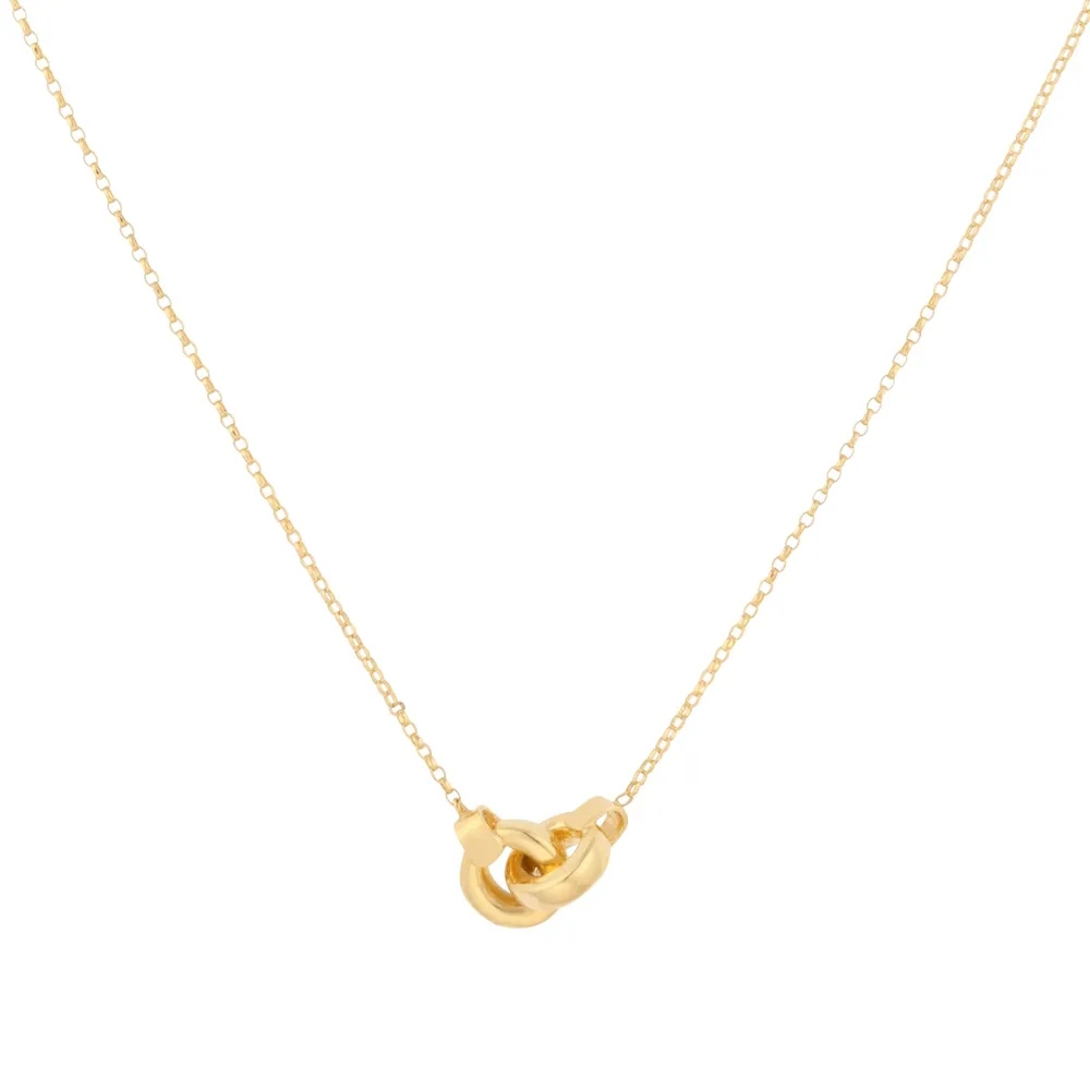 9ct Yellow Gold Interlinked Circle Necklace