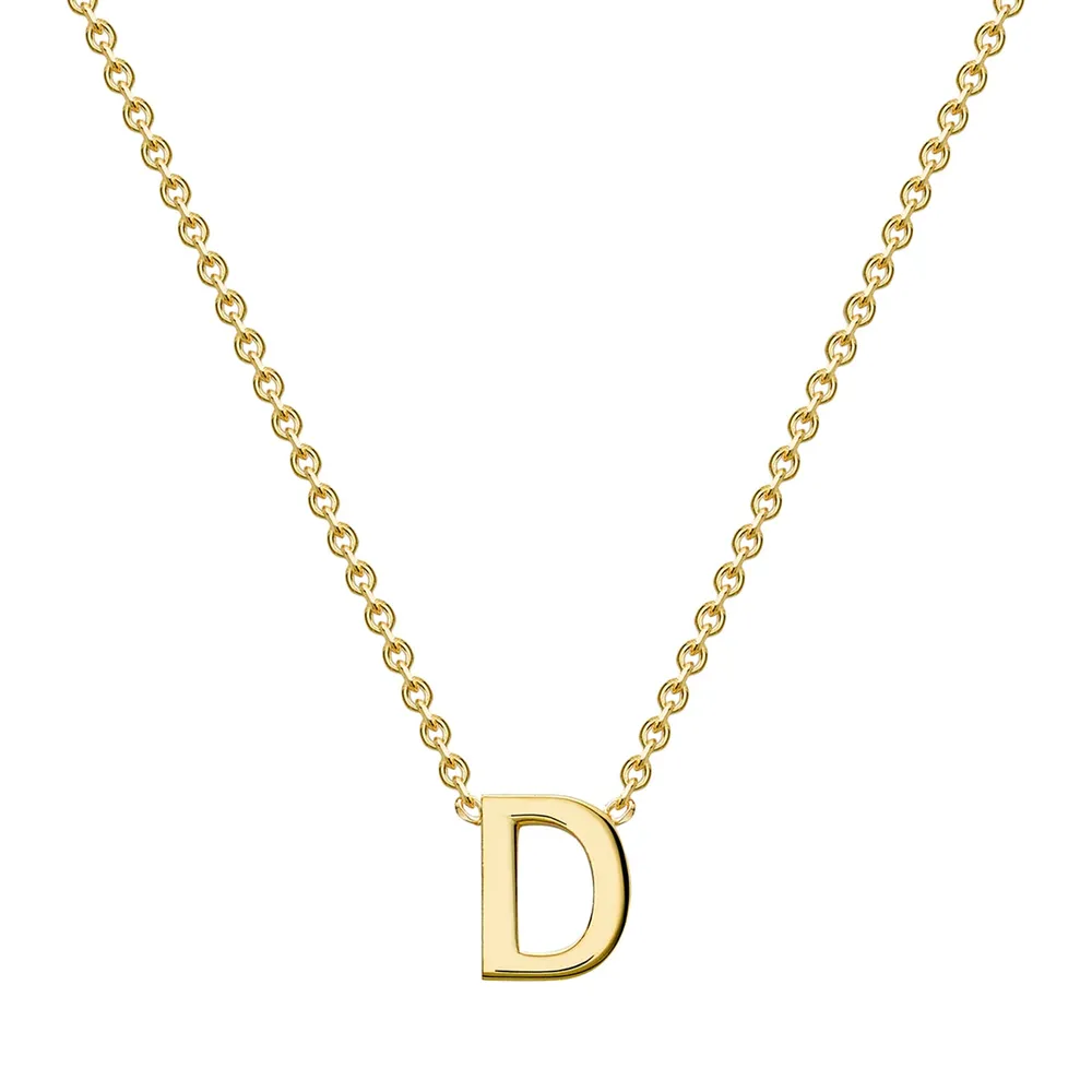 9ct Yellow Gold Letter D Pendant