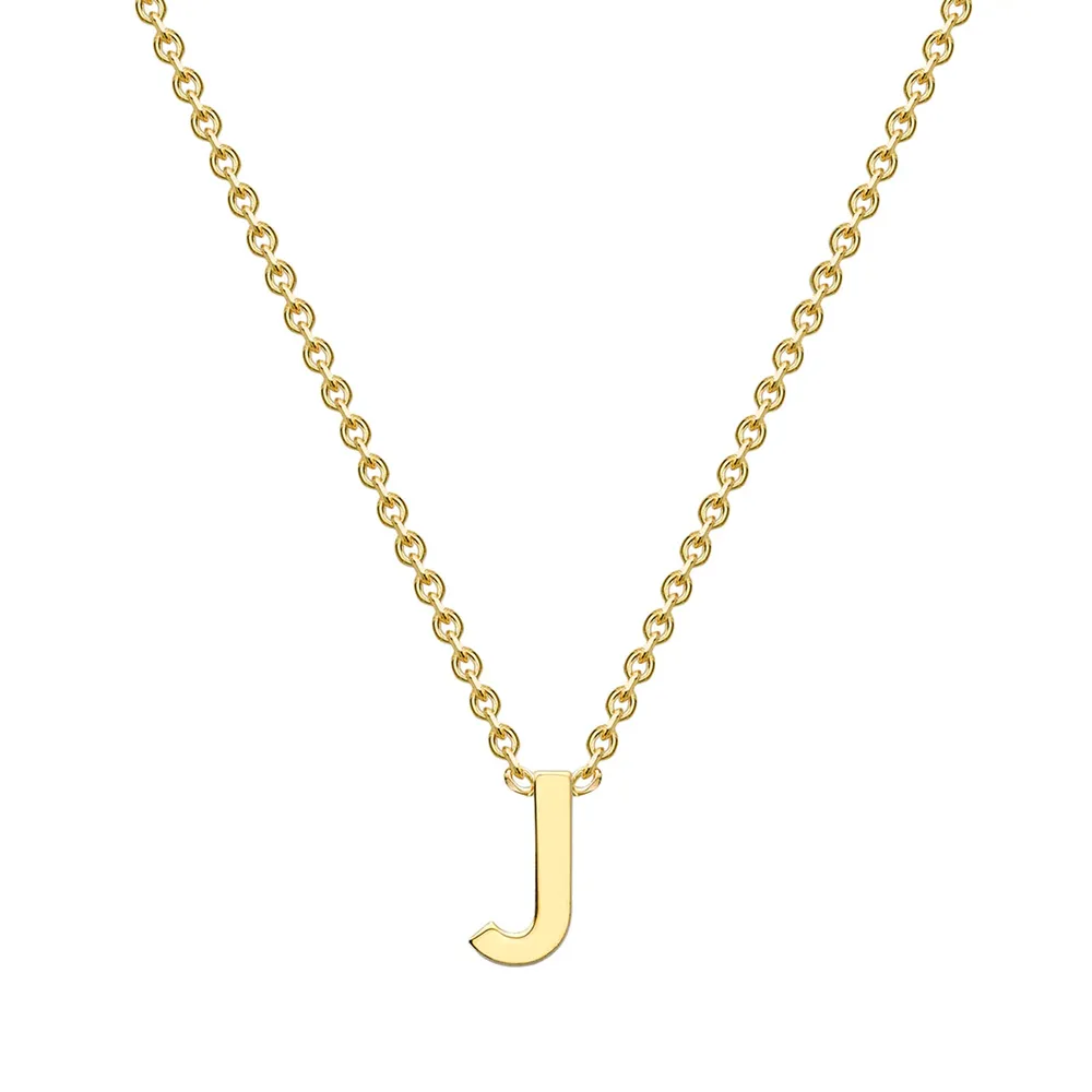 9ct Yellow Gold Letter J Pendant