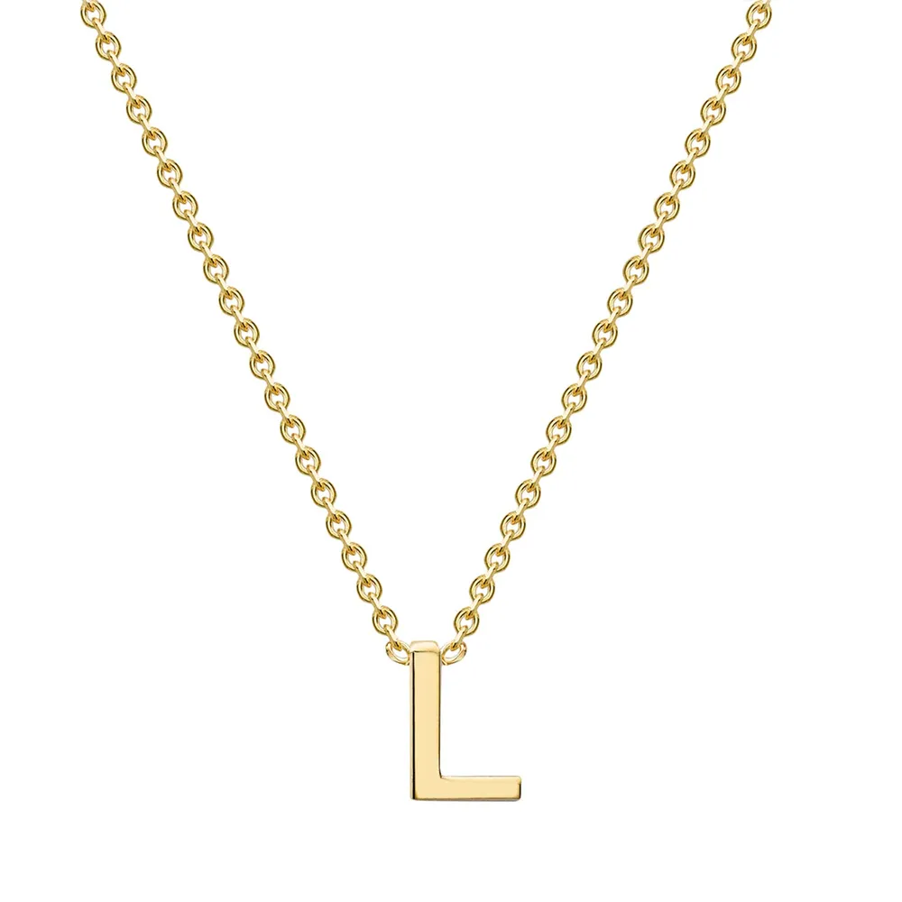 9ct Yellow Gold Letter L Pendant