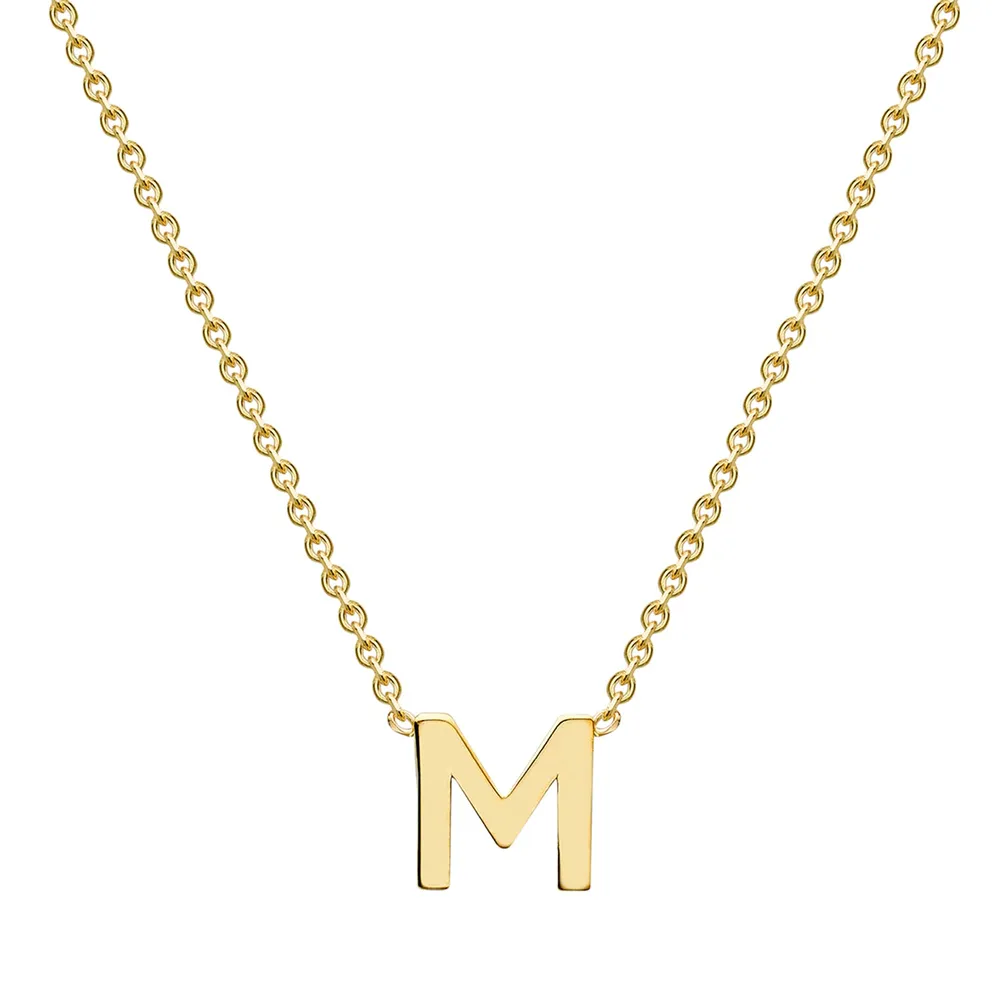 9ct Yellow Gold Letter M Pendant