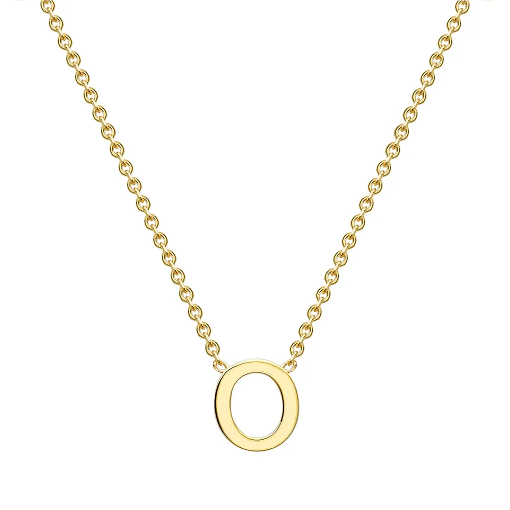 9ct Yellow Gold Letter O Pendant