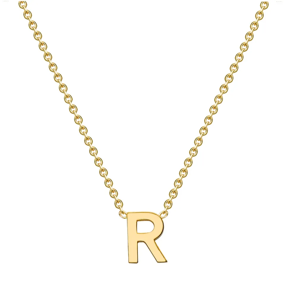 9ct Yellow Gold Letter R Pendant