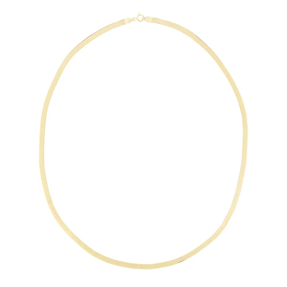 9ct Yellow Gold Thin Herringbone Chain