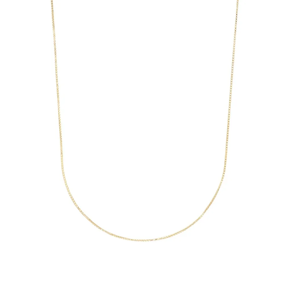 AMOR 9ct Yellow Gold Venezia Chain Necklace - 35cm