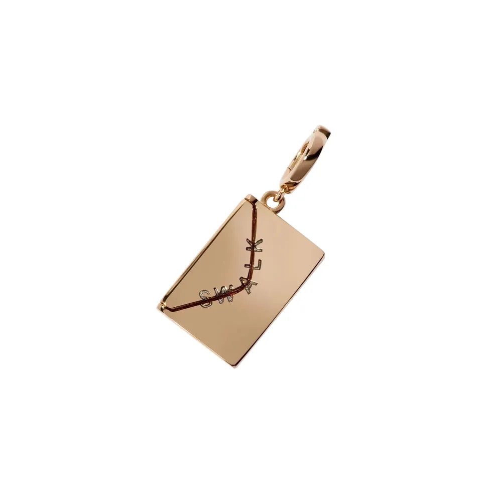 Annoushka Annoushka x The Vampire's Wife Letter Charm Pendant In 18ct Yellow Gold