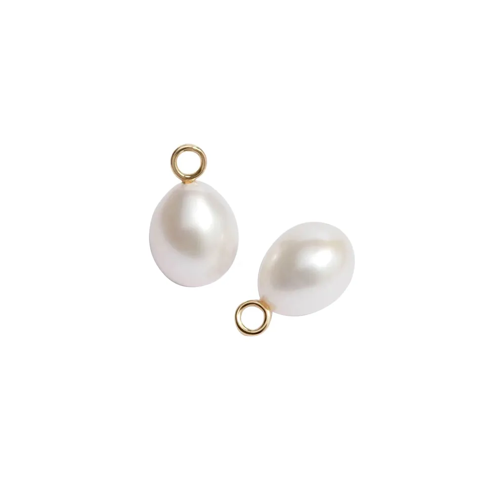Annoushka Baroque Pearl Earring Drops In 18ct Yellow Gold