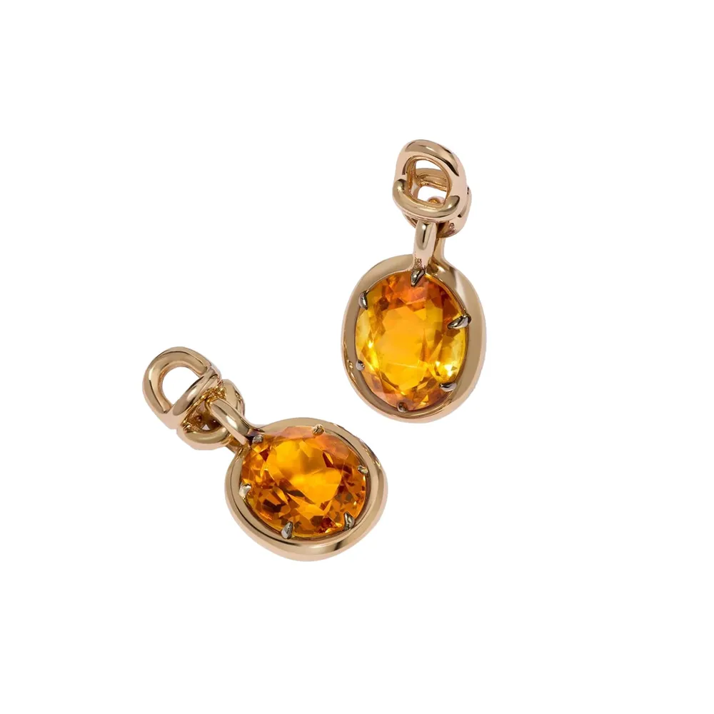 Annoushka Earrings Drops In 14ct Yellow Gold With Citrine
