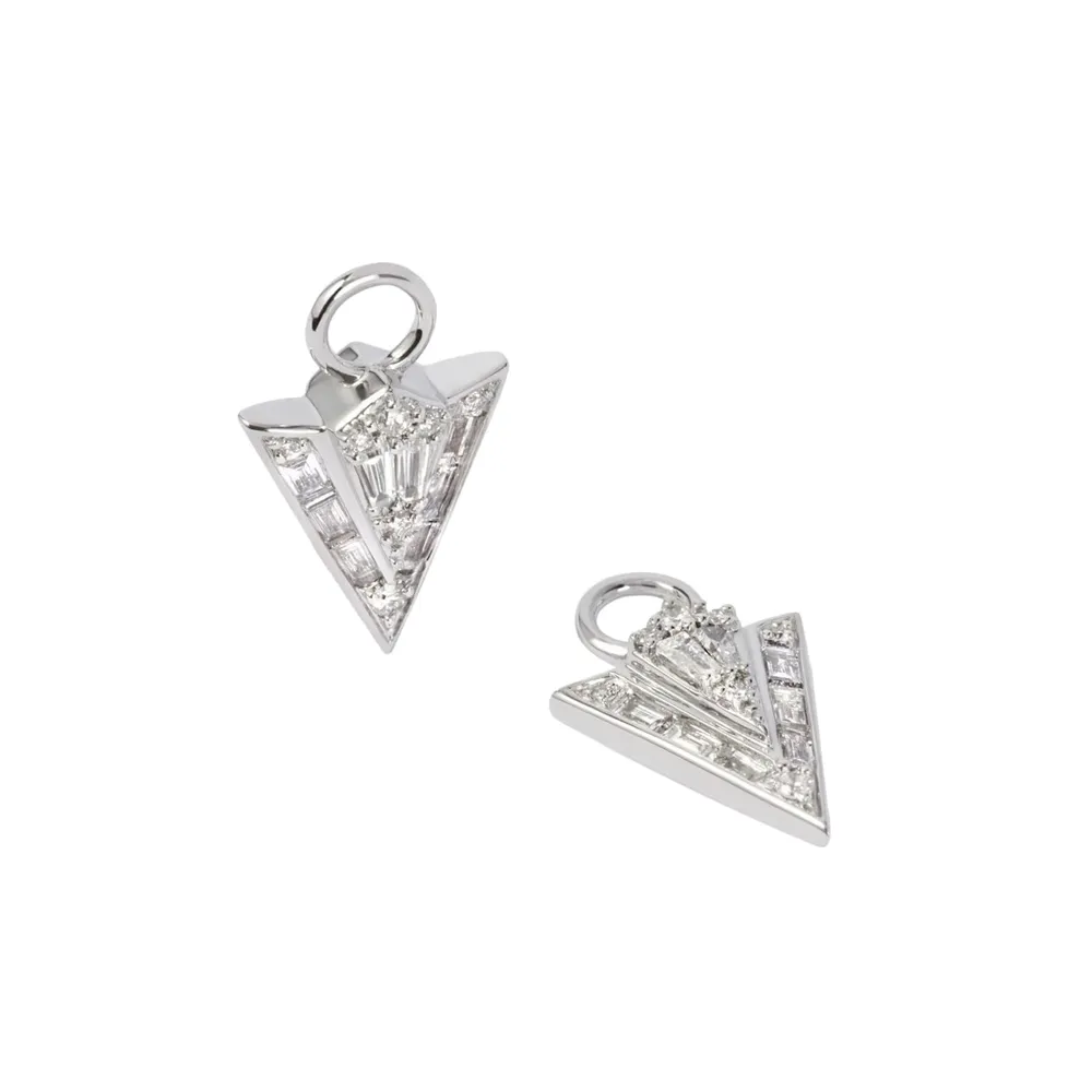 Annoushka Flight Arrow Earring Drops In 18ct White Gold With Diamonds