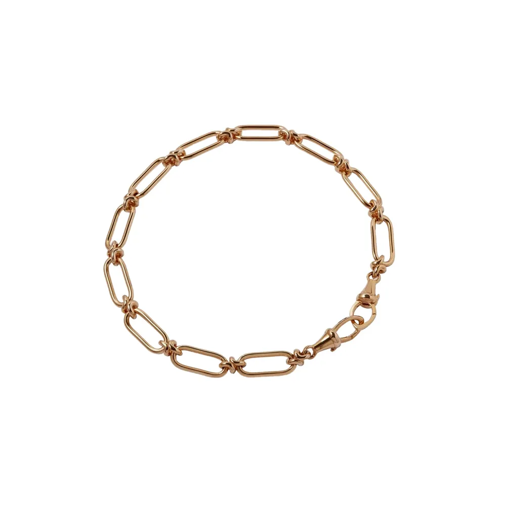Annoushka Knuckle Bold Chain Bracelet In 14ct Yellow Gold
