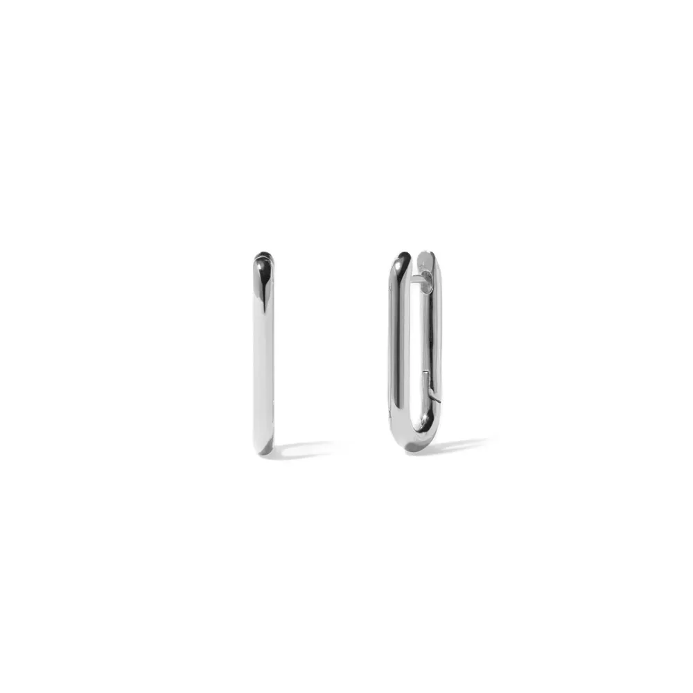 Annoushka Knuckle Hoop Earrings In 14ct White Gold