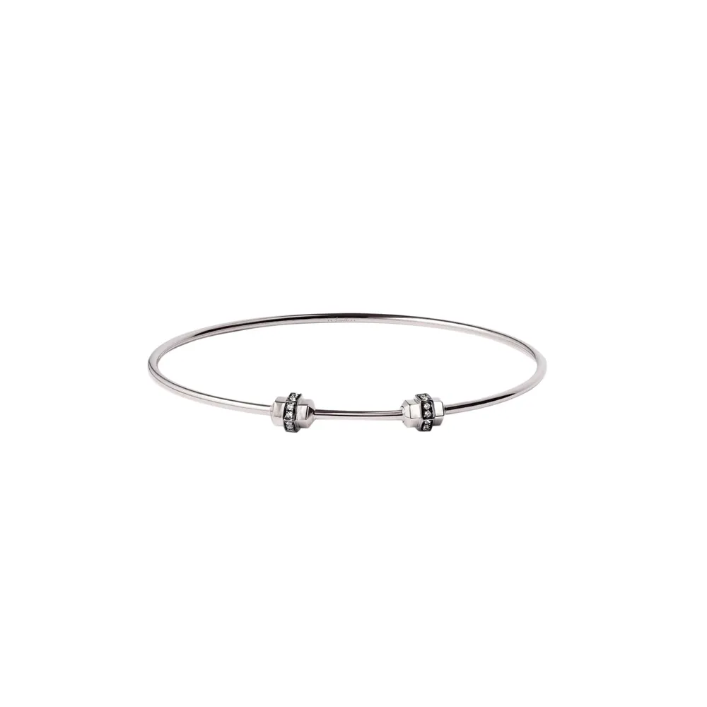 Annoushka Mythology Charm Bangle In 18ct White Gold With Sapphires