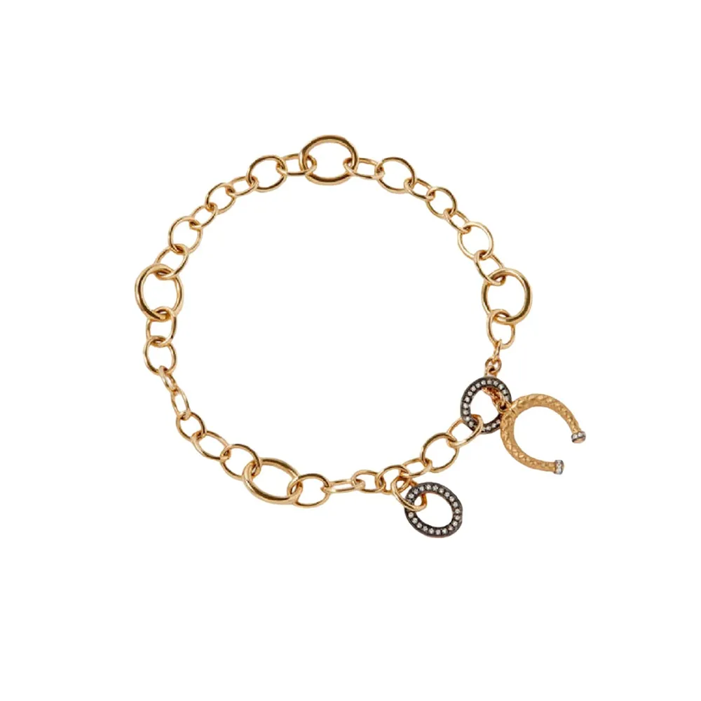 Annoushka Mythology Charm Bracelet In 18ct Yellow Gold With Diamonds
