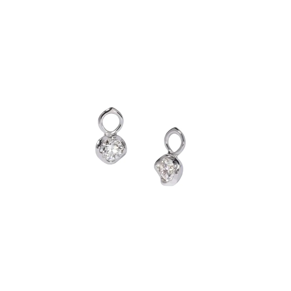 Annoushka Whoopsie Daisy Earring Drops In 18ct White Gold With Diamonds