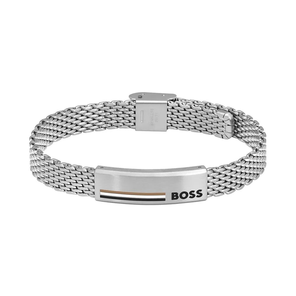 Boss Gents BOSS Alen Stainless Steel Mesh Bracelet