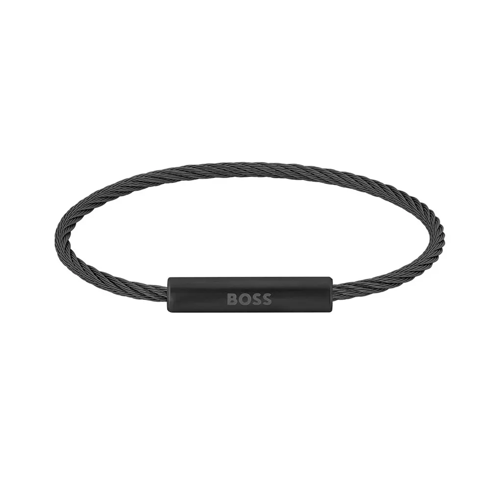 Boss Gents BOSS Black Stainless Steel Bracelet