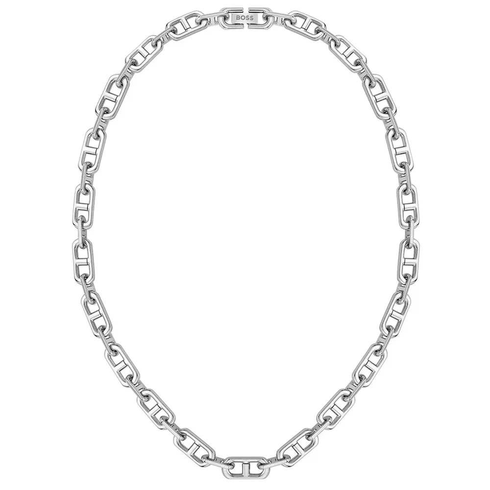 Boss Gents BOSS Stainless Steel Brushed & Polished Chain Necklace