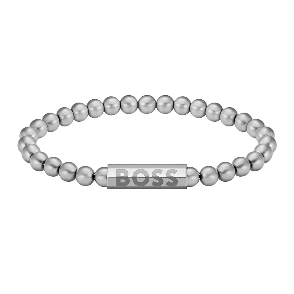 Boss Gents BOSS Stainless Steel Sphere Beaded Bracelet