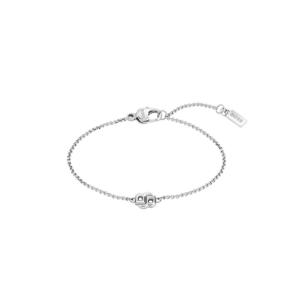 Boss Ladies BOSS Double B Stainless Steel Logo Bracelet