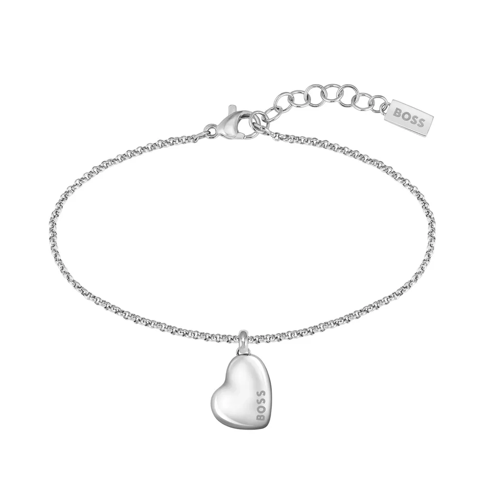 Boss Ladies BOSS Honey Stainless Steel Heart Bracelet