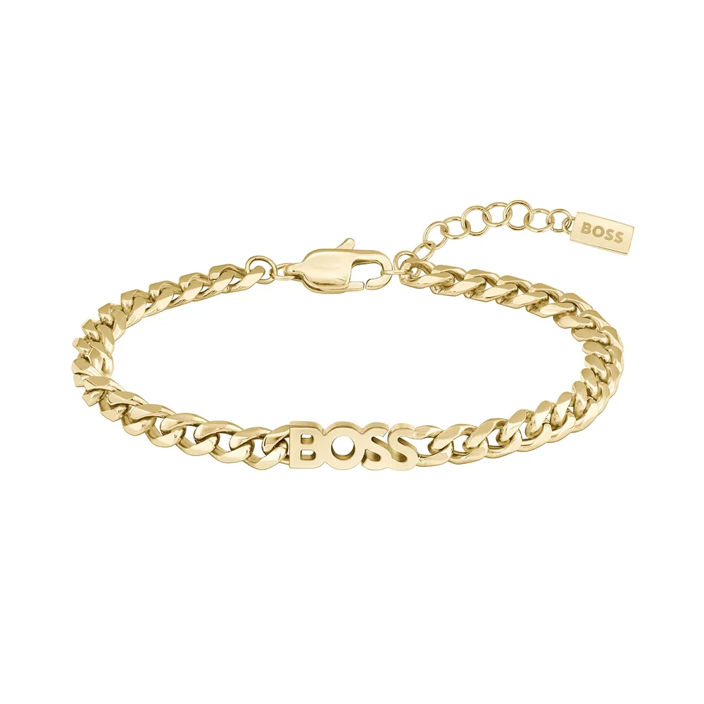 Boss Ladies BOSS Kassy Light Gold IP Bracelet