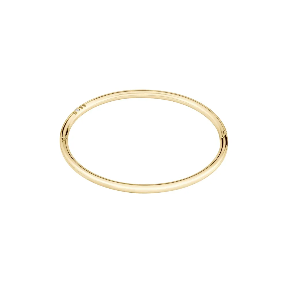 Boss Ladies BOSS Live Yellow Gold Coloured Bangle