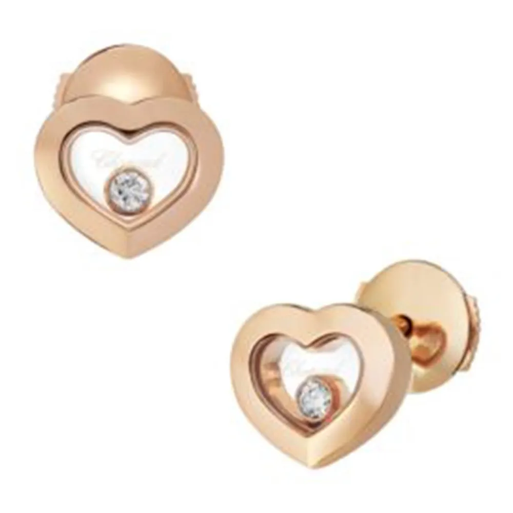Chopard Happy Diamonds 18ct Rose Gold Earrings