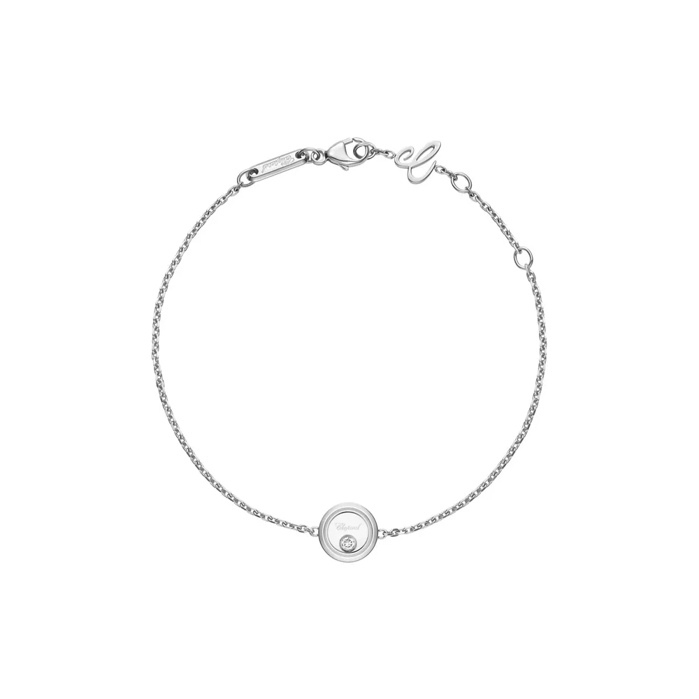 Chopard Happy Diamonds Icons Bracelet In Ethical 18ct White Gold With Diamond
