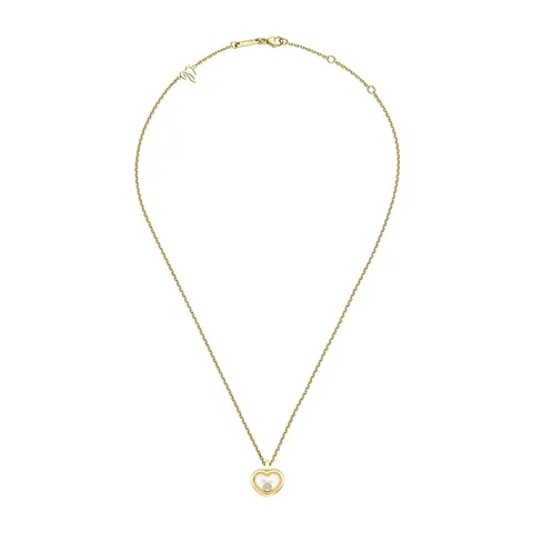 Chopard Happy Diamonds Icons Heart Necklace In Ethical 18ct Yellow Gold With Diamond