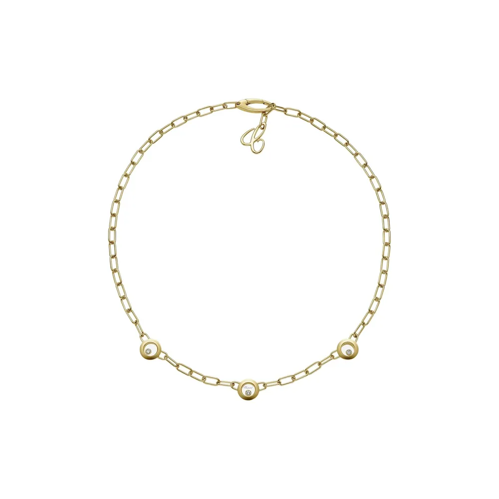 Chopard Happy Diamonds Icons Necklace In Ethical 18ct Yellow Gold With Diamonds