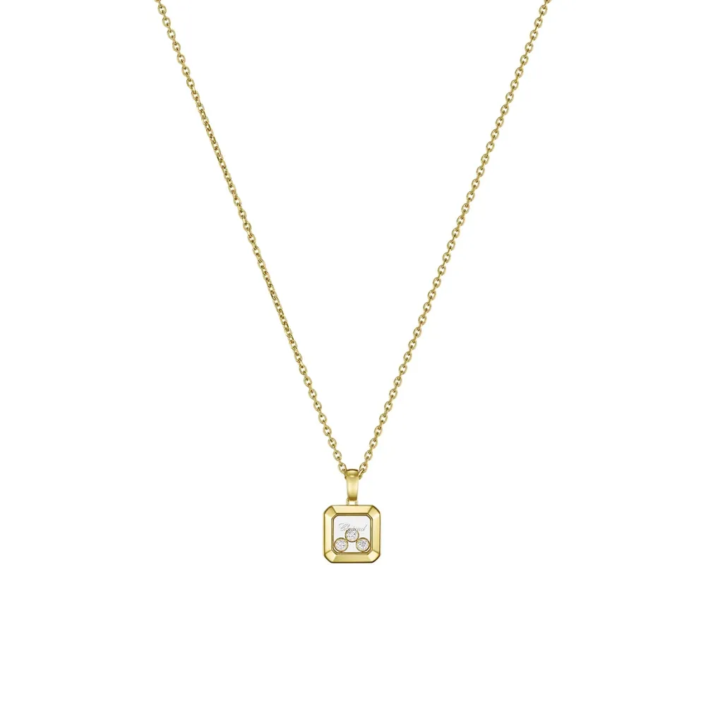 Chopard Happy Diamonds Icons Pendant In Ethical 18ct Yellow Gold Wih Diamonds