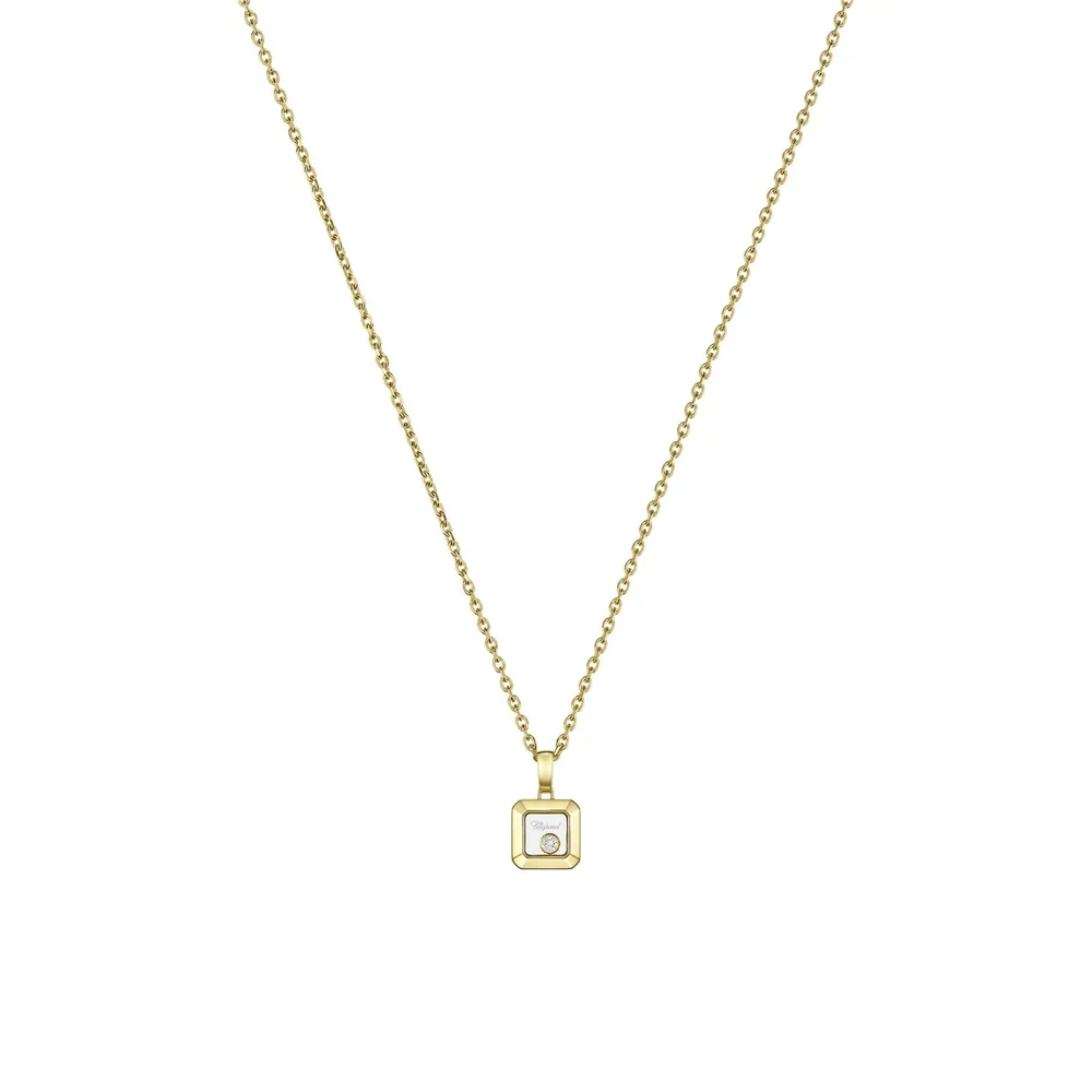 Chopard Happy Diamonds Icons Pendant In Ethical 18ct Yellow Gold With Diamonds