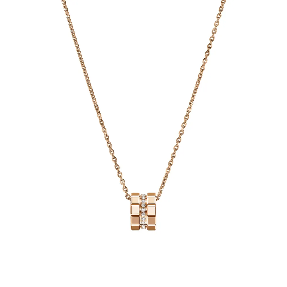 Chopard Ice Cube Pendant, Ethical Rose Gold, Diamonds
