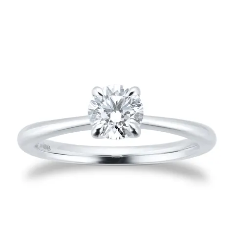 Goldsmiths Exclusive Platinum 0.50cttw Brilliant Cut Solitaire Goldsmiths Signature Diamond Engagement Ring