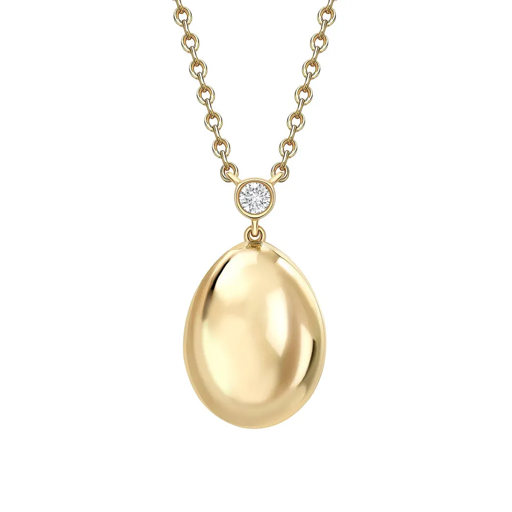 Fabergé Fabergé Heritage 18ct Yellow Gold Petit Egg Pendant